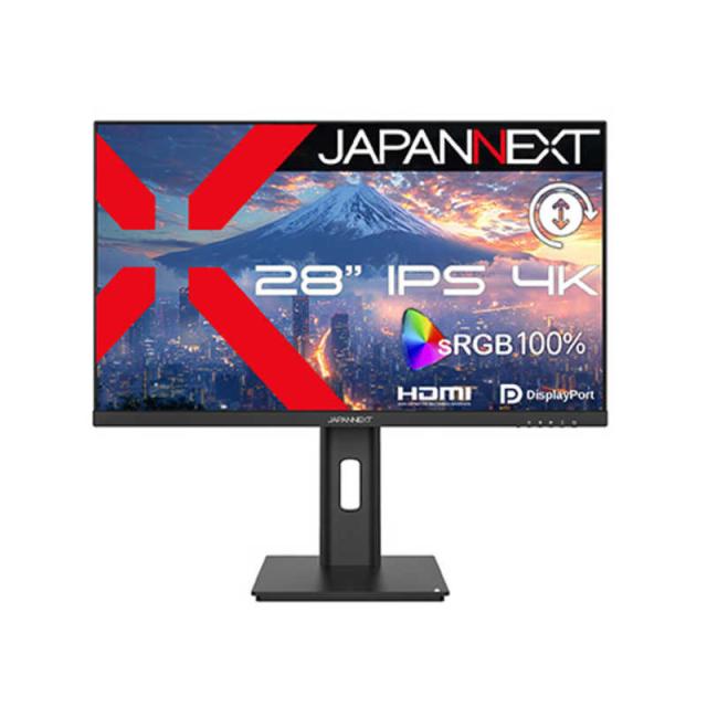 JAPANNEXT　PCモニター ［28型 / 4K(3840×2160) / ワイド / 60Hz］　JN-IPS28U2-HSP