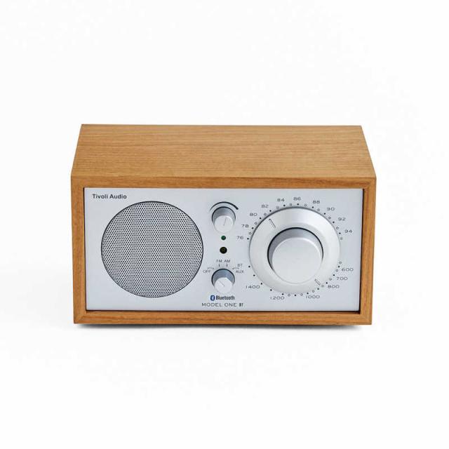 TIVOLIAUDIO　Model One BT｜ AM/ ワイドFM/ Bluetooth テーブルラジオ スピーカー ［Bluetooth対応］ Silver-Cherry　M1BT-1455-JP_2