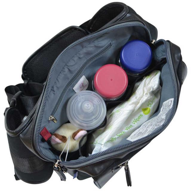 ワンスレッド　パパ＆ママ140人と考えた理想のパパバッグ 思いやりモデル papakoso(パパコソ) ブラック×ブラック　PK-002-BK