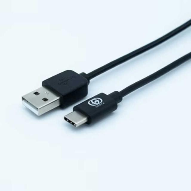 GOPPA　USB-A to TYPE-Cケーブル ［Type-Aオス /Type-Cオス］ ブラック　GPUSBAC1MB
