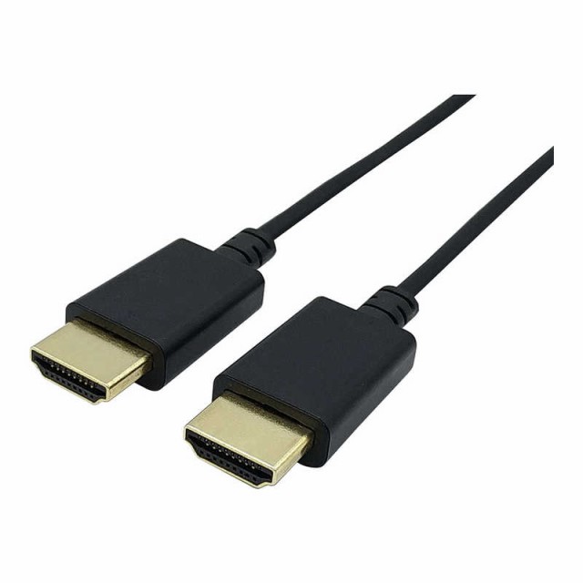 GOPPA　HDMIケーブル ブラック [10m /HDMI⇔HDMI /スリムタイプ /4K対応]　GP-HD20FK-100