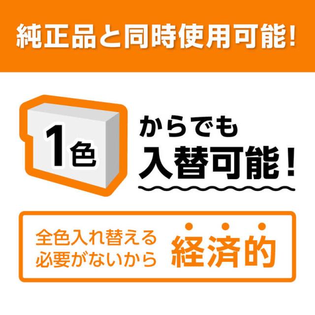 プレジール 取り替えっこ印刷者インキ ［キヤノン PFI-2700OR］ オレンジ色 BPL-CPFI2700OR