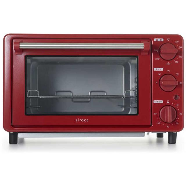 SIROCA ノンフライオーブン レッド ST-4N231(R) トースター
