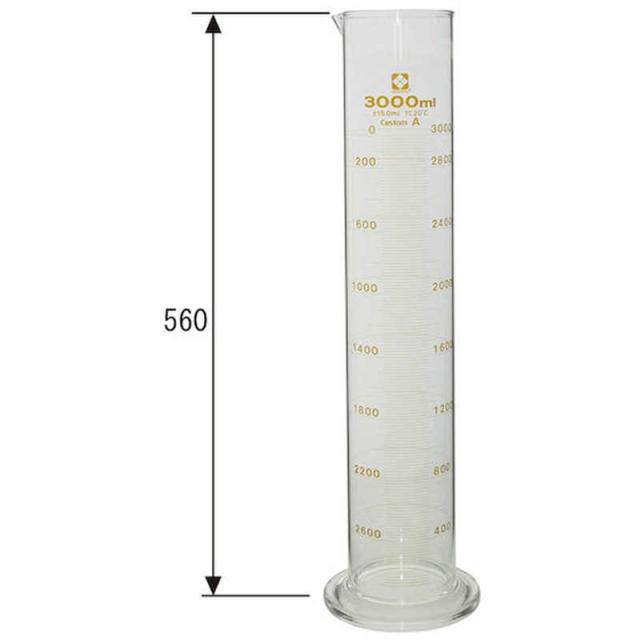 柴田科学　SIBATA メスシリンダー カスタムA 3L 0　2650030001