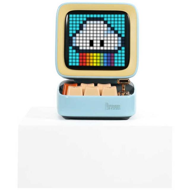 DIVOOM　スピーカー blue ［Bluetooth対応］　Ditoo-5Mblue_1