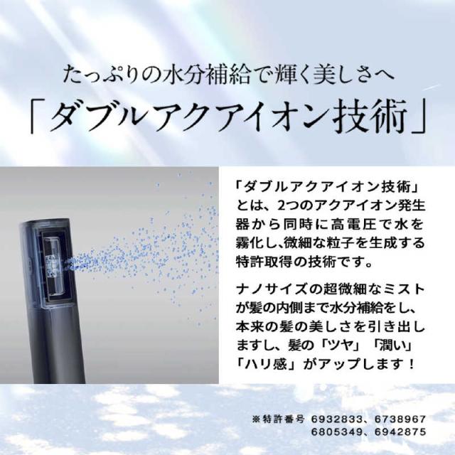 SANOBI ダブルアクアイオンドライヤー シャドウブラック BLHD1SB