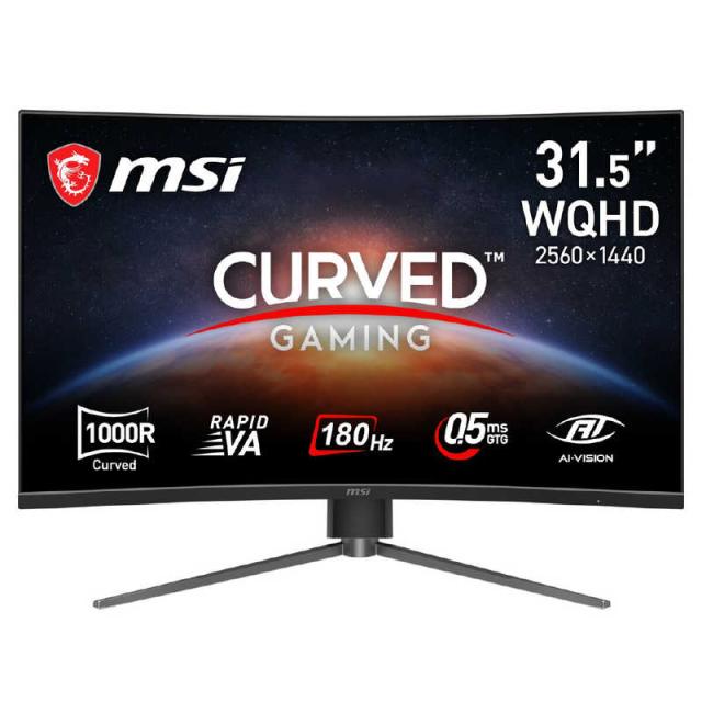 MSI　ゲーミングモニター MAG325CQPFE18 ［31.5型 / WQHD(2560×1440) / ワイド / 曲面型 / 180Hz］　MAG-325CQPF-E18 27,820円