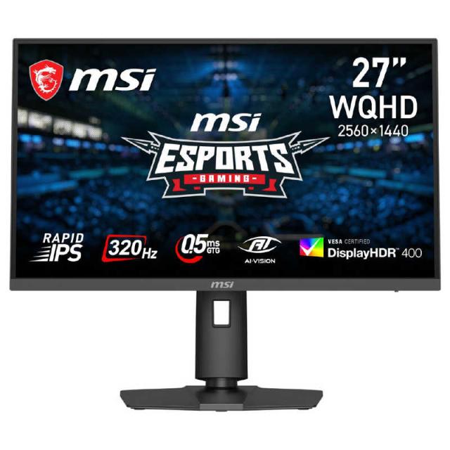 MSI　ゲーミングモニター MAG274QPFX32 ［27型 / WQHD(2560×1440) / ワイド / 320Hz］　MAG-274QPF-X32