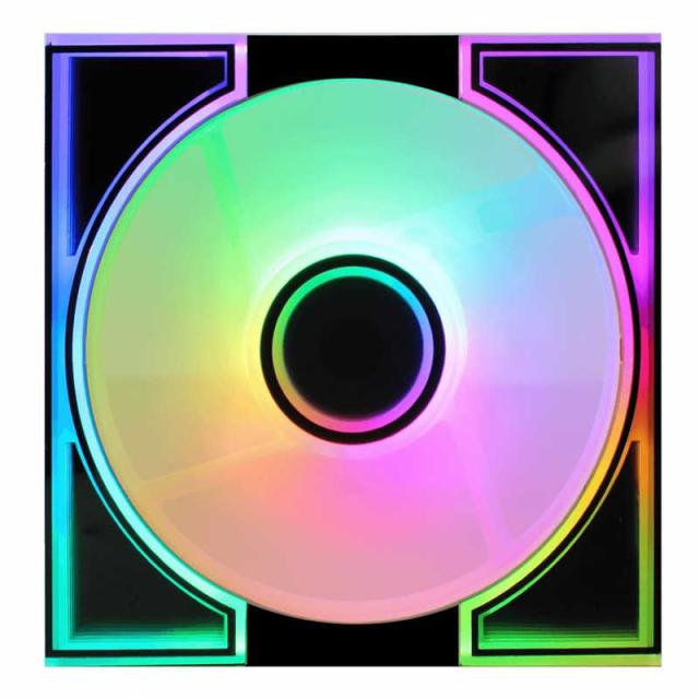 DARKFLASH　ケースファン リバースモデル ［120mm /1600RPM /ARGB］ DM8R(リバース) ブラック　DM8R-BLACK-SINGLEFAN