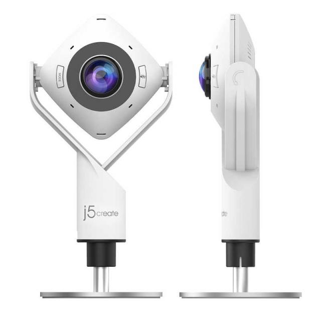 J5　ウェブカメラ マイク内蔵 360° パノラマミーティング ホワイト [有線]　JVCU360_2