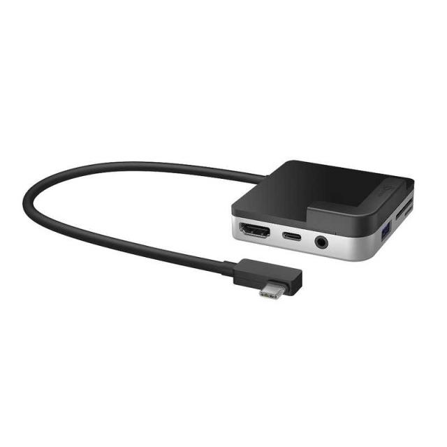 J5　iPad Pro 11 / 12.9専用パッド付[USB-C オス→メス カードスロットx2 / HDMI / φ3.5mm / USB-A / USB-C]ドッキングステーション USB PD対応　JCD612