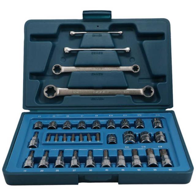 SIGNET　3/8DR 35個組 ヘクスローブソケットセット ケース付　12835
