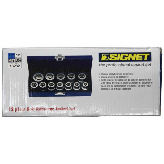 SIGNET　1/2DR 12個組 ボルトリムーバーソケットセット　13282_3