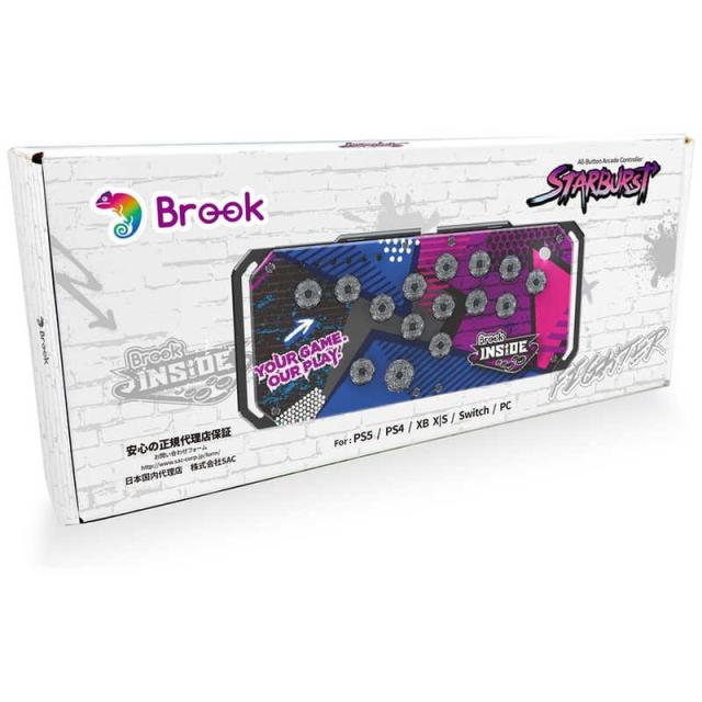 BROOK Brook Fighter Starburst Black PS5 対応 有線 レバーレス