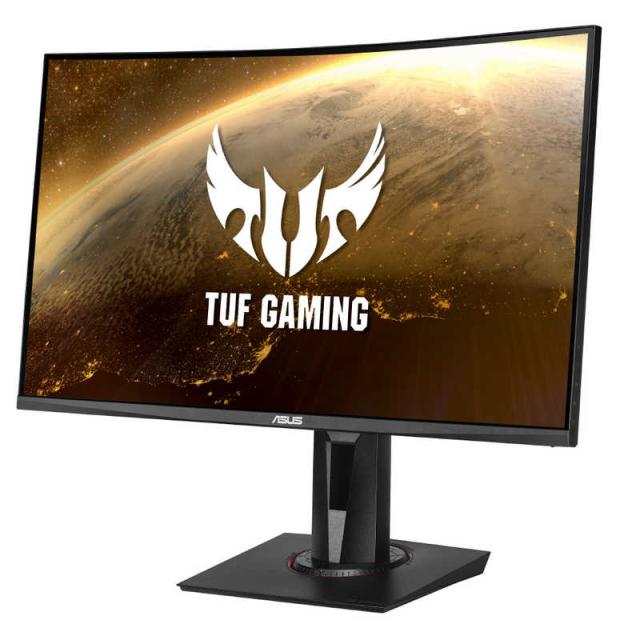 ASUS エイスース　ゲーミング モニター ディスプレイ TUF GAMING ブラック 27型 フルHD 1920×1080 ワイド 曲面型　VG27VQの通販は 29,411円