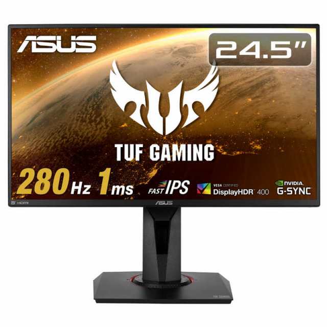 ASUS エイスース　ゲーミング 液晶ディスプレイ TUF Gaming ブラック 24.5型 フルHD 1920×1080 ワイド　VG259QM