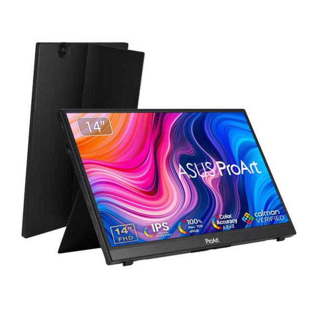 ASUS エイスース　PCモニター ProArt(タッチパネル) ブラック [14.0型 /フルHD(1920×1080) /ワイド]　PA148CTVの通販は