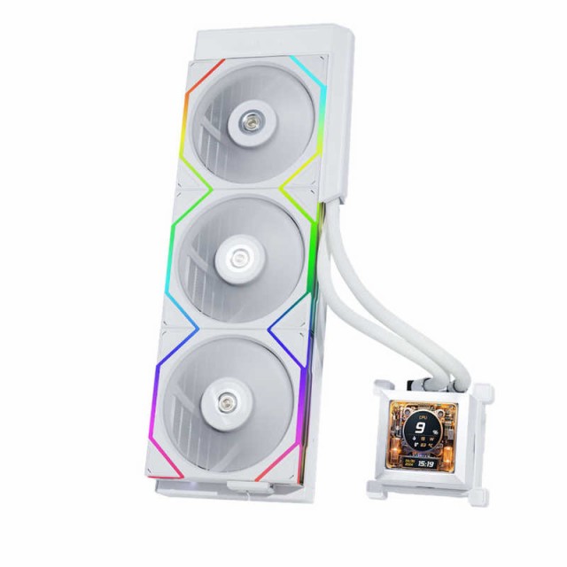 LIANLI　HydroShift LCD 360TL White　LL-HS-LCD-360TL-WT