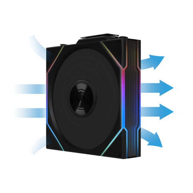 LIANLI　UNI FAN TL Wireless 120 BK Triple Pack ブラック　UF-TL120-WLS-3B_1