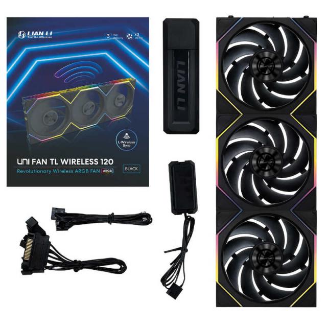 LIANLI　UNI FAN TL Wireless 120 BK Triple Pack ブラック　UF-TL120-WLS-3B_5