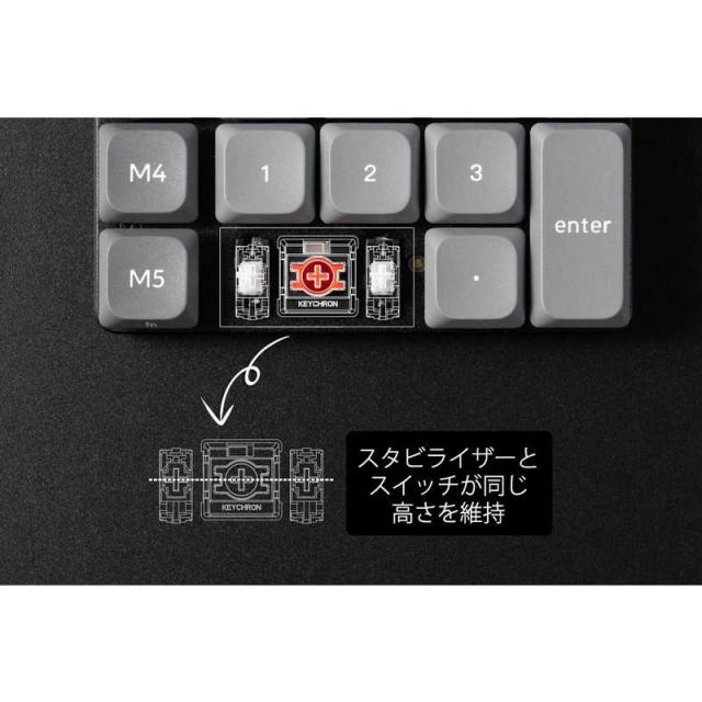 キークロン テンキー K0M RGB(赤軸・ホットスワップ対応) ［有線