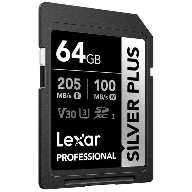 LEXAR　Lexar SDXCカード 64GB Professional SILVER PLUSシリーズ V30 UHS-I U3 ［64GB］　LSDSIPL064G-BNNNJの通販は