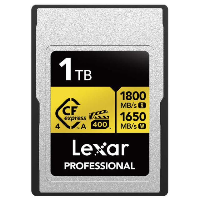 LEXAR　Lexar Professional GOLD CFexpress 4.0 Type A カード ［1TB / CFexpress Type A］　LCAGOLD001T-RNENJ
