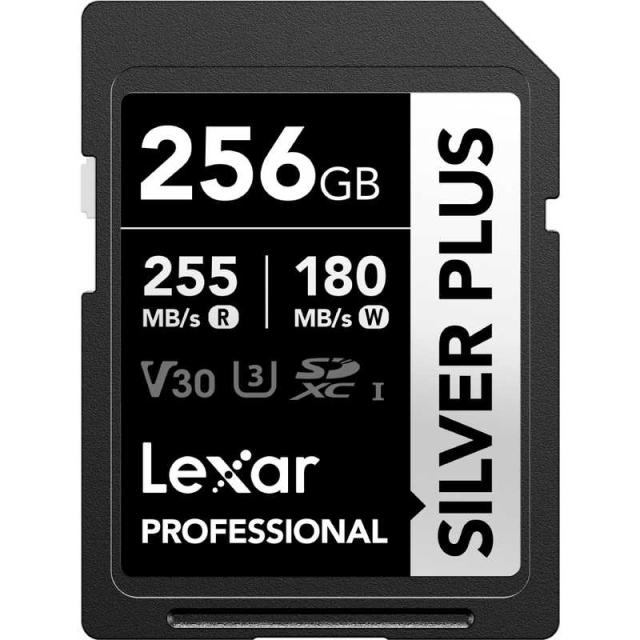 LEXAR　SDXCカード Professional SILVER PLUSシリーズ V30 UHS-I U3 読出速度 最大255MB/s ［256GB］ ［256GB］　LSDSIPL256G-BNNPJ