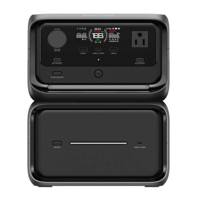 エコフロー　 3 Max Plus (870) ［リン酸鉄リチウムイオン電池 /7出力 /AC・DC充電・ソーラー(別売) /USB Power Delivery対応］　EF3MaxPlus-JP-Cbox