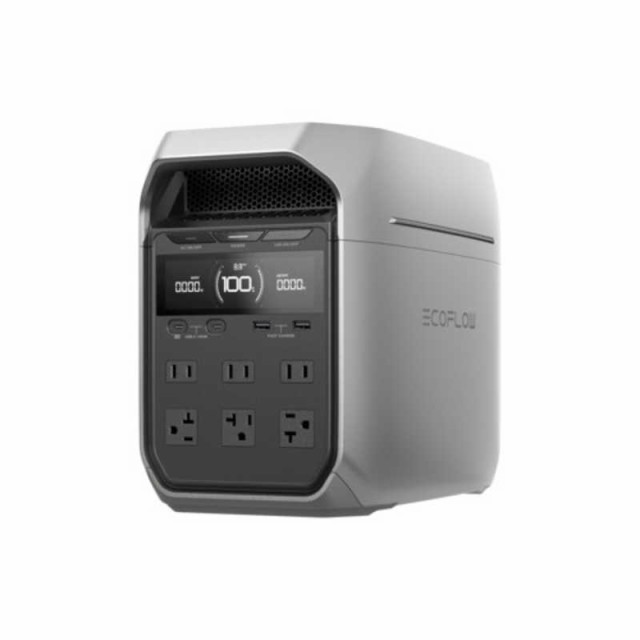 エコフロー　EcoFlow DELTA 3 Plus ［リン酸鉄リチウムイオン電池 /13出力 /AC・DC充電・ソーラー(別売) /USB Power Delivery対応］　EFD