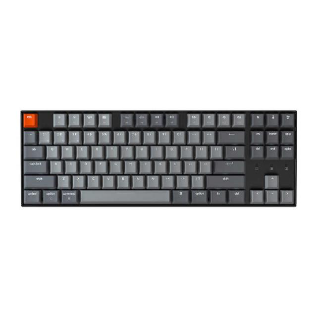 キークロン キーボード K8 White LED 赤軸・英語配列 K8-87-… キークロン キーボード K8 White LED(赤軸・英語配列) ［有線