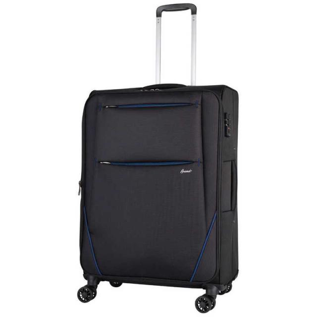 GRAND+　ソフトキャリーバッグ GRAND+ 宿泊 目安：1週間以上 95(102)L 【TSAロック搭載】 ブラック/ブルー　62-86992の通販は