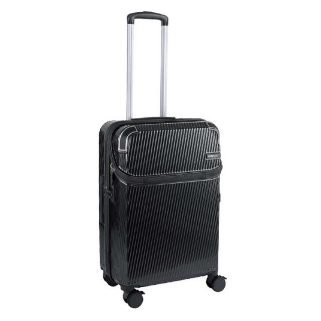トラベリスト　TRAVELIST スーツケース アクセル Mサイズ トップオープン ストッパー 拡張機能付き 宿泊目安：5泊〜1週間 [TSAロック搭載 / 51L] ガンメタ　76-25201_1