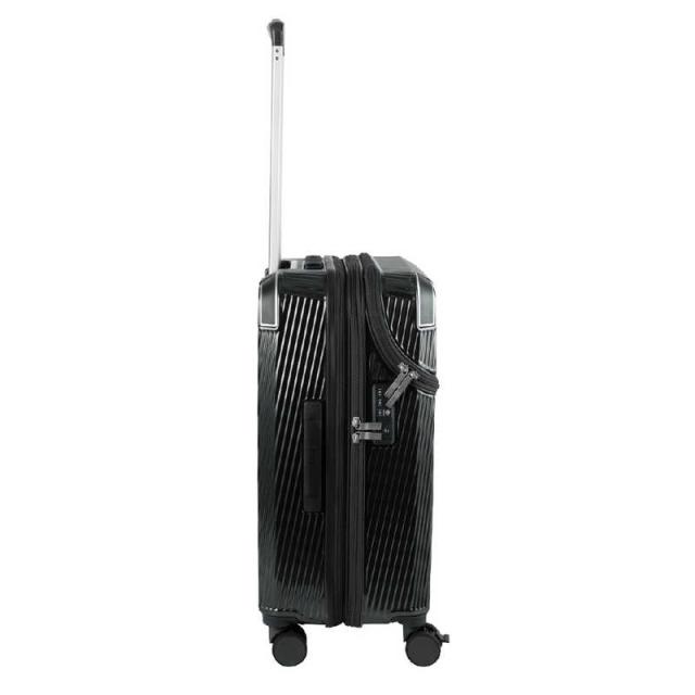トラベリスト　TRAVELIST スーツケース アクセル Mサイズ トップオープン ストッパー 拡張機能付き 宿泊目安：5泊〜1週間 [TSAロック搭載 / 51L] ガンメタ　76-25201_3