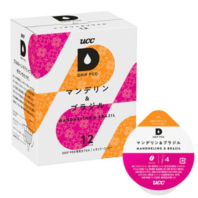 UCC上島珈琲　UCC DRIP POD マンデリン&ブラジル 12P UCC上島珈琲　DPMB002