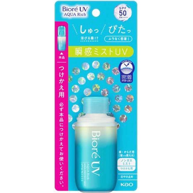 花王　Biore(ビオレ)UV アクアリッチ アクアプロテクトミスト 付け替え用 60mL SPF50 / PA++++　