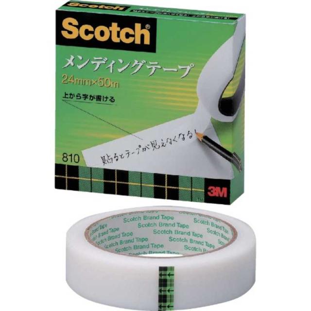 3Mジャパン　3M メンディングテープ 24mmX50m 巻芯径76mm　810324_