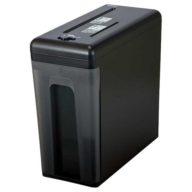 ナカバヤシ　パーソナルシュレッダ ノイズレス スリム [クロスカット /A4サイズ /CDカット対応]　NSENLC02BK