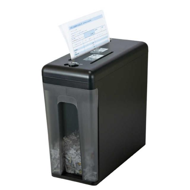 ナカバヤシ　パーソナルシュレッダ ノイズレス スリム [クロスカット /A4サイズ /CDカット対応]　NSENLC02BK ナカバヤシ パーソナルシュレッダ ノイズレス スリム [クロスカット