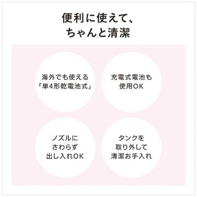 パナソニック　Panasonic　携帯用おしり洗浄器｢ハンディ･トワレ｣　DL-P300-A_5
