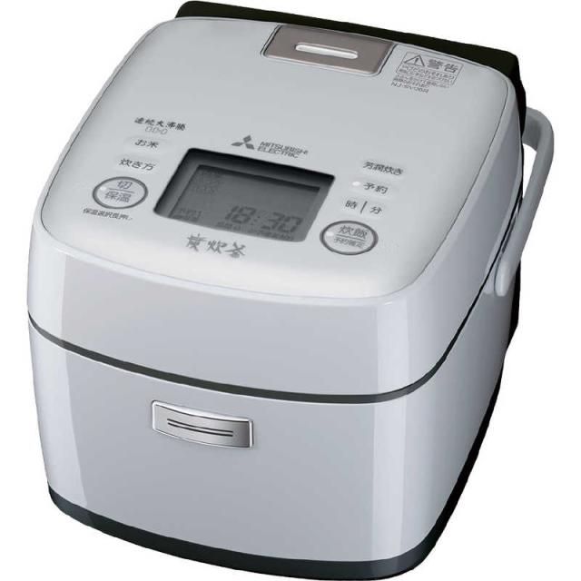 三菱　MITSUBISHI　炊飯器 3.5合 備長炭 炭炊釜 IH 白磁 はくじ 炊飯ジャー　NJ-SV06R-W_12