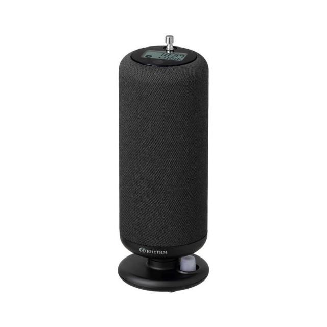 RHYTHM リズム　CRANKSPEAKER もしもの時も給電、くつろぎのラジオ付き ［防滴 / Bluetooth対応］ 黒　9YYA50RH02
