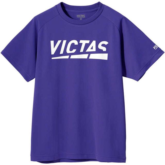 VICTAS　男女兼用 ユニセックス プレイ ロゴ ティー PLAY LOGO TEE(150サイズ/) バイオレット　632101