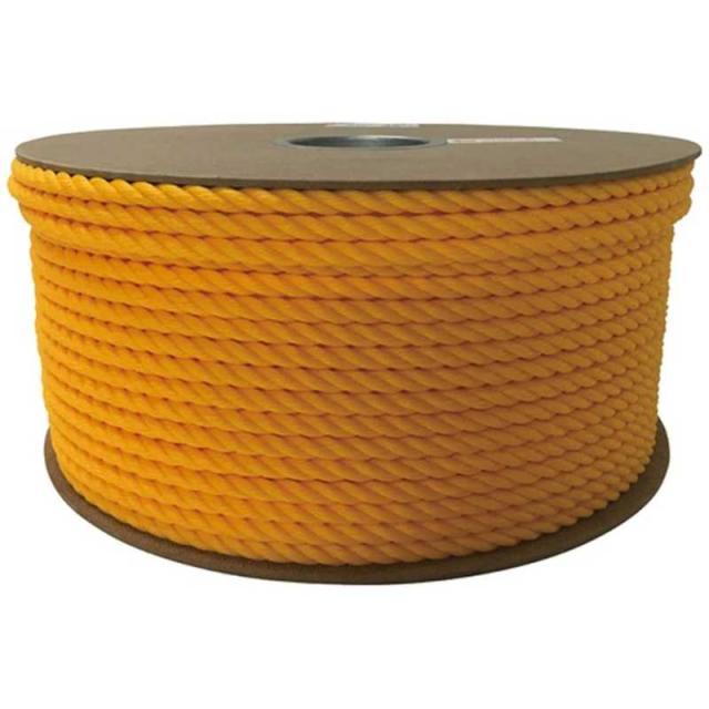 ユタカメイク　ユタカ ポリエチレンロープドラム巻 9mm×150m イエロー　PRE-50の通販は