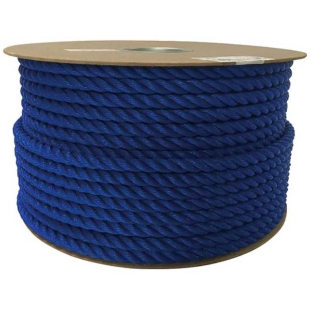 ユタカメイク　ユタカ ポリエチレンロープドラム巻 12mm×100m ブルー　PRE-62