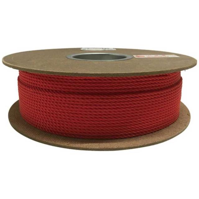ユタカメイク　ユタカ ポリエチレンロープドラム巻 3mm×200m レッド　PRE-71 4,289円