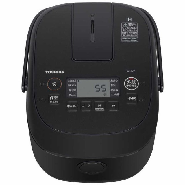 東芝 TOSHIBA 炊飯器 3合 IH ブラック 炊飯ジャー RC-5XT-Kの