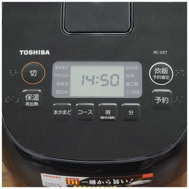 東芝 TOSHIBA 炊飯器 3合 IH ブラック 炊飯ジャー RC-5XT-Kの通販はau 