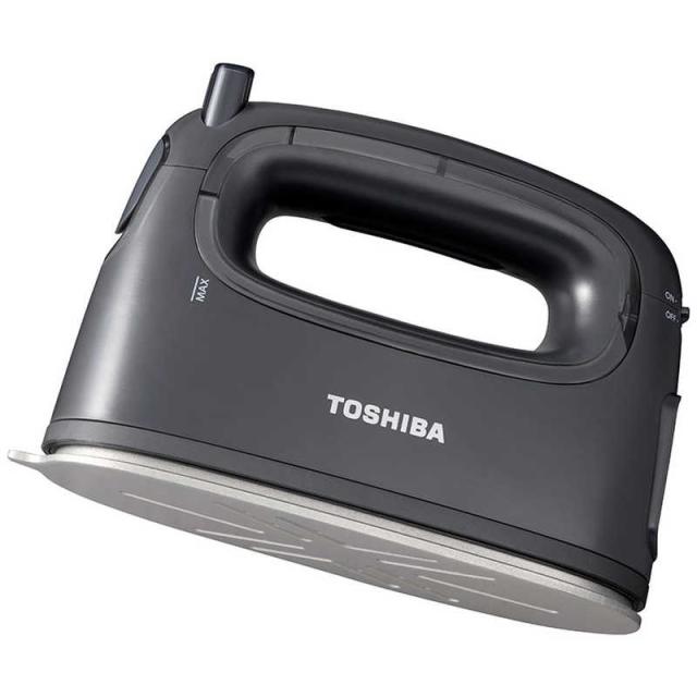 東芝　TOSHIBA　コードレス衣類スチーマー ダークグレー ［ハンガーショット機能付き］　TAS-MX6の通販は