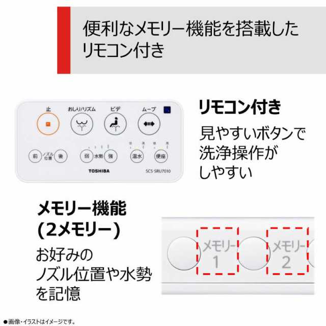 東芝 TOSHIBA 温水洗浄便座 パステルアイボリー［瞬間式］ SCS-SRU7010